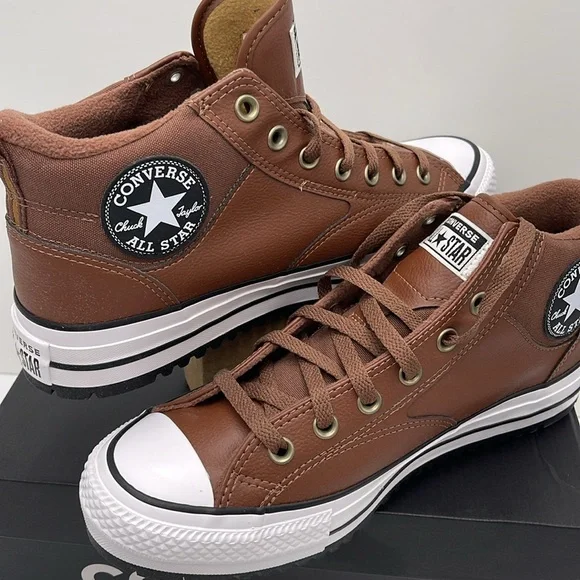 Converse Men’s CTAS MALDEN STREET BOOT MID BEAR NAP/TOADSTOOL TAN/WHITE A08561C